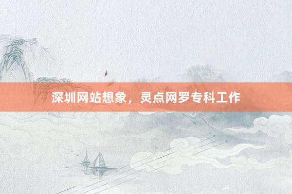 深圳网站想象，灵点网罗专科工作